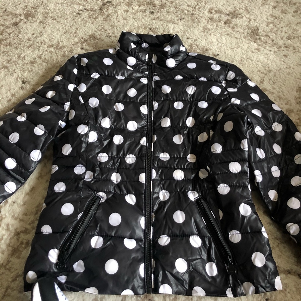 fun polka dot coat